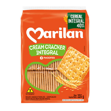 Biscoito Marilan Cracker Integral 335g