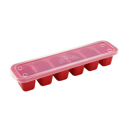FORMA GELO PLASUTIL 180ML C/TAMPA VERMELHO INTENSO
