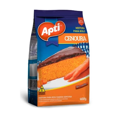 Mistura para bolo apti cenoura 400g