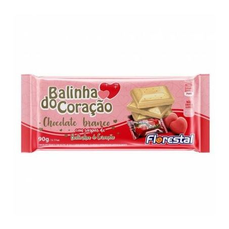 Barra chocolate balinha do coracao branc