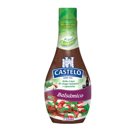 Molho para salada castelo balsâmico 236ml