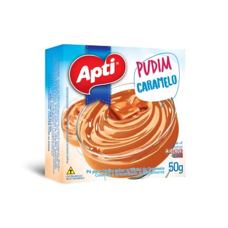 Pudim Apti Sabor Caramelo  Caixa 50gr