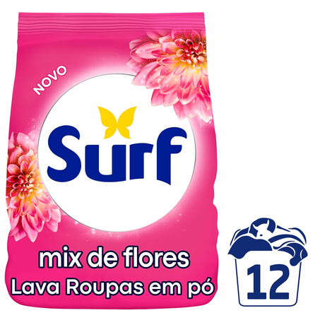 Sabão em pó Surf Rosas e Flor de Lis 800g
