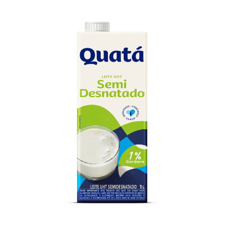 Leite Longa Vida Quatá Semi Desnatado Cx 1l