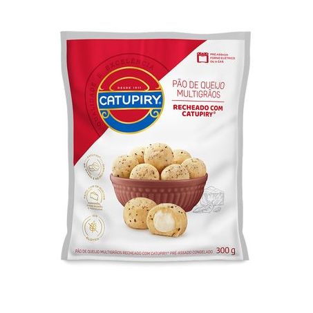 Pao de queijo catupiry 300gr multigraos