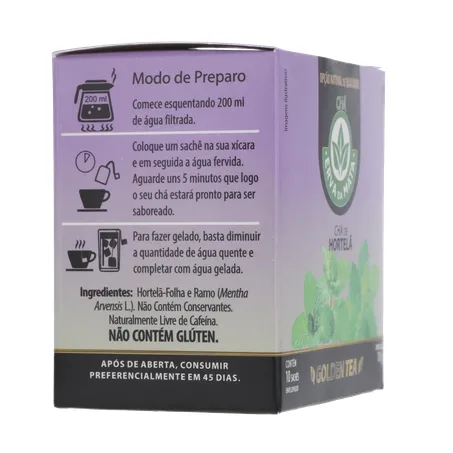 CHÁ ERVA DA MATA HORTELÃ CAIXA C/10 SACHÊS 360-11