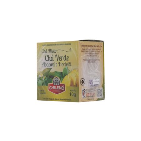 Chá Misto Chileno Chá Verde, Abacaxi, Hortelã e Erva-Mate Caixa com 10un - 10gr 360-7