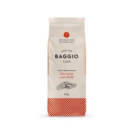 CAFE BAGGIO GOURMET TORRADO/MOIDO CHOC. E AVELA 250G