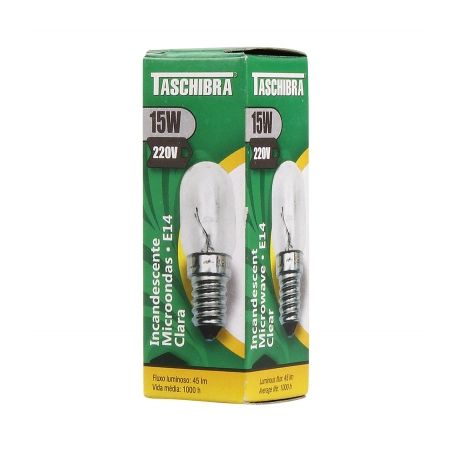 Lamp taschibra inc micro ondas e14 15w