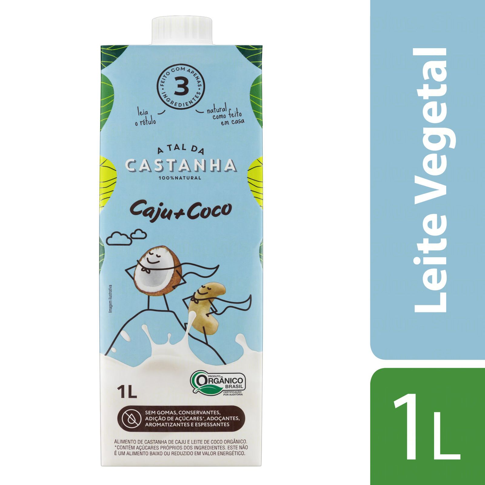 BEBIDA À BASE DE CASTANHA-DE-CAJU E COCO ORGÂNICA A TAL DA CASTANHA