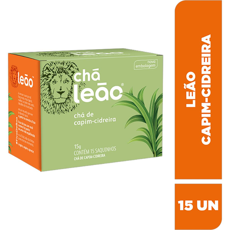 Chá Leão 15g - Cidreira - Com 15 Saquinhos