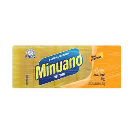 Sabão em Barra Minuano Glicerinado 1KG