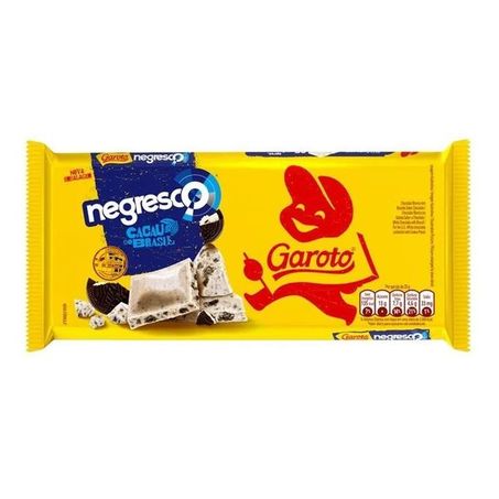 Chocolate garoto branco negresco 80g