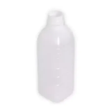 GARRAFA PLÁSTICA LEITOSA C/ TAMPA DE ROSQUEAR 200ML