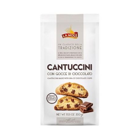 BISCOITO LA MOLE CANTUCCINI 200G COM GOTAS DE CHOCOLATE