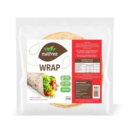 MASSA PARA WRAP VEGANO 240G - NUTFREE