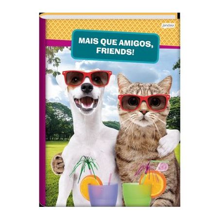 Caderno brochura universitario capa dura pet 80fl