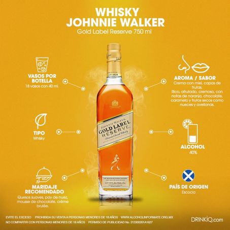 WHISKY JOHNNIE WALKER GOLD RESERVE 360-2