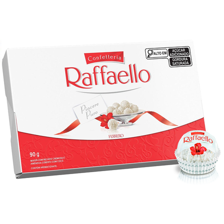 BOMBOM RAFFAELLO FERRERO 9UN CX 90G