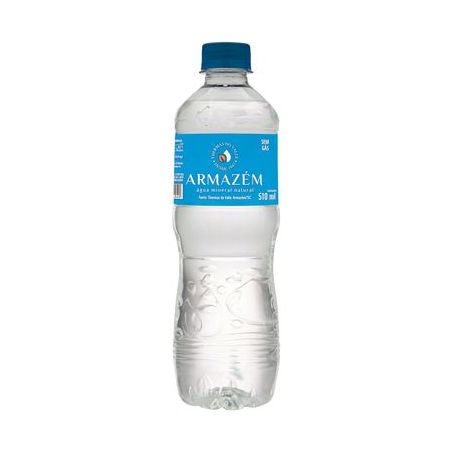 AGUA ARMAZEM MINERAL SEM GAS 510ML