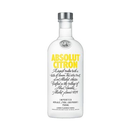 VODKA ABSOLUT 750ML CITRON 