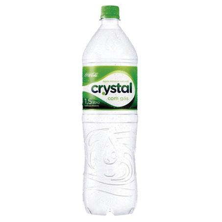 Água mineral crystal 1.5l com gás