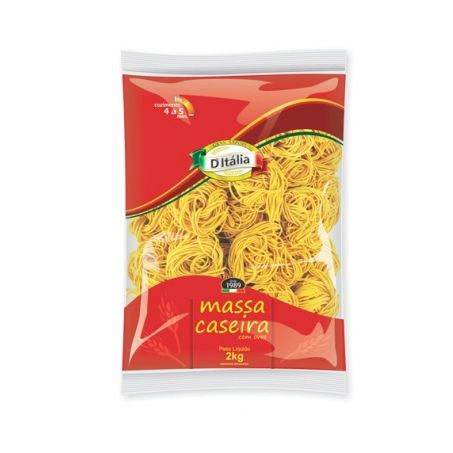 Massa caseira fettuccine d italia 2 kg