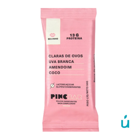 BARRA DE PROTEINA PINCBAR 50G BEIJINHO