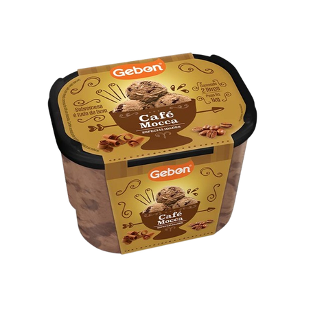 Sorvete Gebon Especialidades Café Mocca Pote 2l 
 