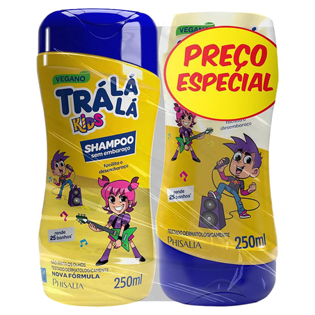Conjunto Tralalá Aventura Shampoo - 250ml + Condicionador - 250ml