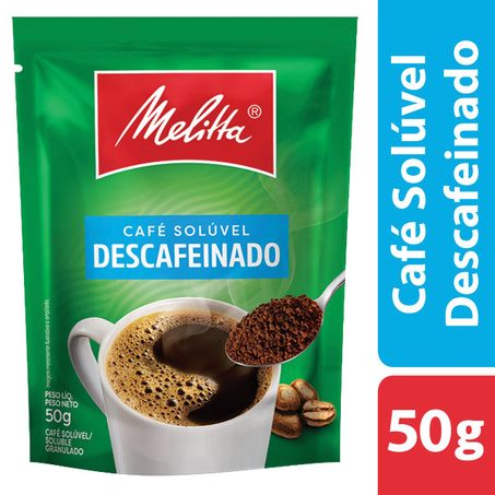 CAFÉ SOLÚVEL GRANULADO DESCAFEINADO MELITTA SACHÊ