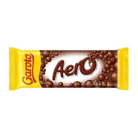 Chocolate Barra Garoto Aero Ao Leite Aerado 90g 
 