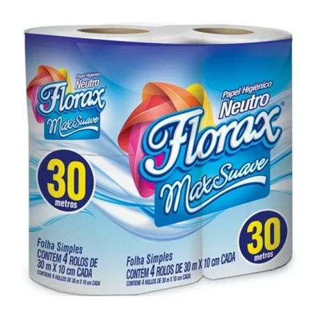 PAPEL HIG FLORAX 30M 4UN
