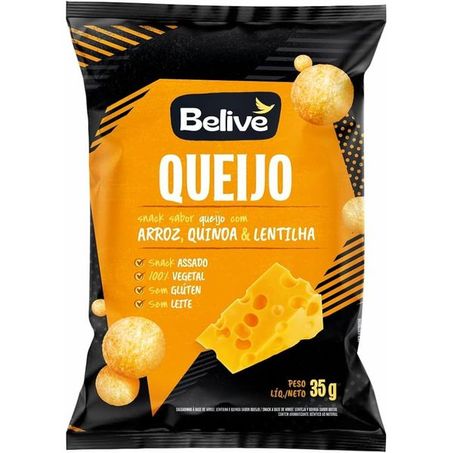 Salgadinho de Arroz Queijo Suiço Belive 35g