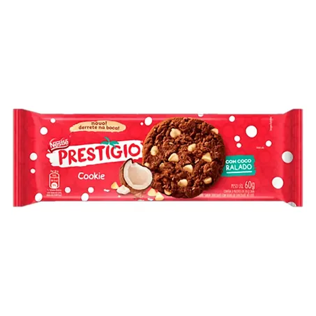 Cookie nestle prestígio pacote 60g