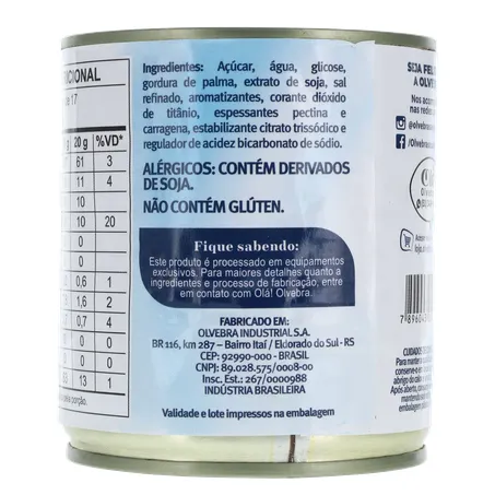 Alimento À Base de Soja Soymilke Sabor Leite Condensado Sem Lactose Lata 330gr 360-20