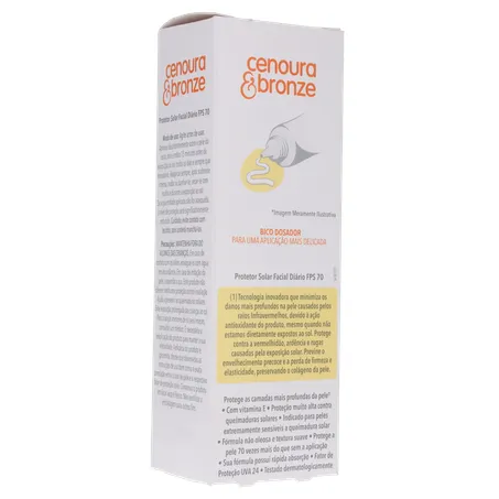 Protetor solar facial cenoura e bronze fps 70 50g 360-15