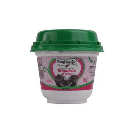 Doce Bom Princípio Sabor Chocolate Brigadeiro de Colher Pote 350gr