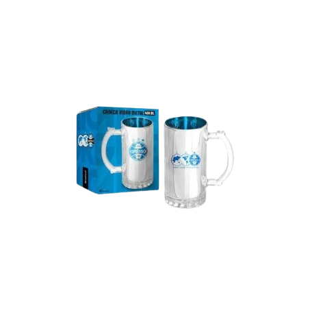 BRASFOOT CANECA VIDRO METALIC LATA TIMES GREMIO   