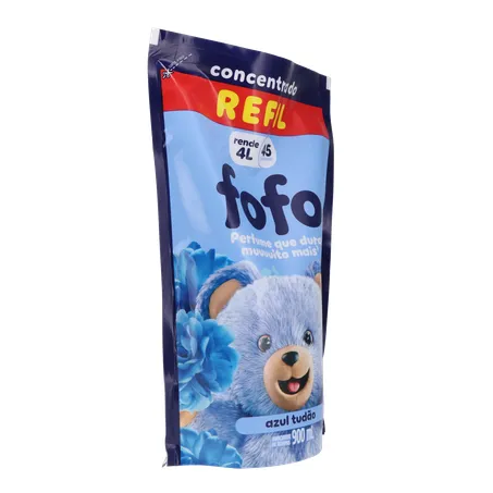 Amaciante de Roupas Concentrado Fofo Azul Tudao 900Ml 360-32