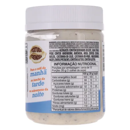 CREME DE CHOCOLATE BRANCO BOM PRINCÍPIO COM COOKIES POTE 250G 360-12