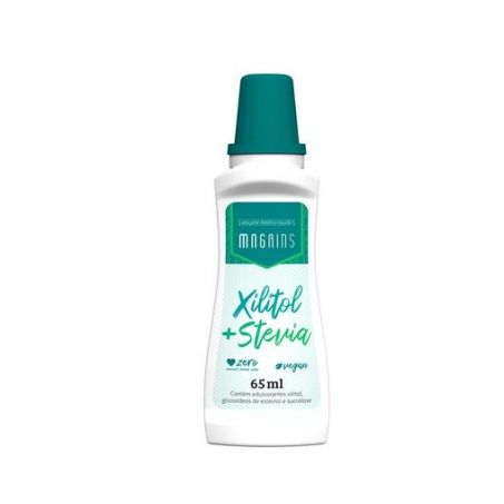 Adocante magrins xilitol mais stevia 65ml