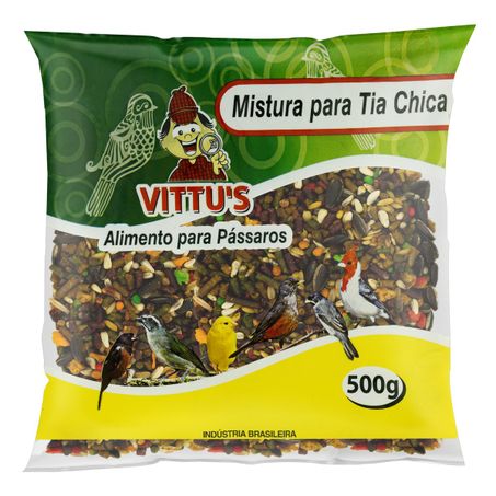 Ração para pássaros tia chica vittu's