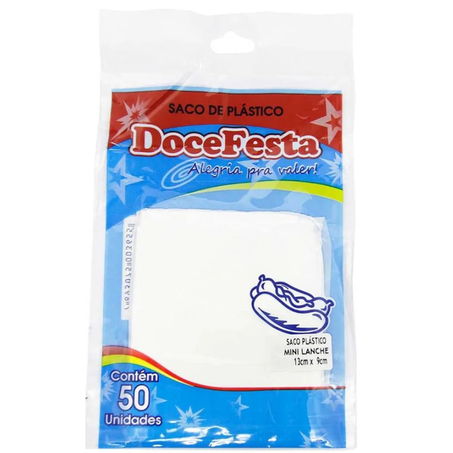 SACO PLAST DOCE FESTA MIN LANC 50UN