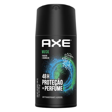 Desodorante axe aerosol musk 152,ml