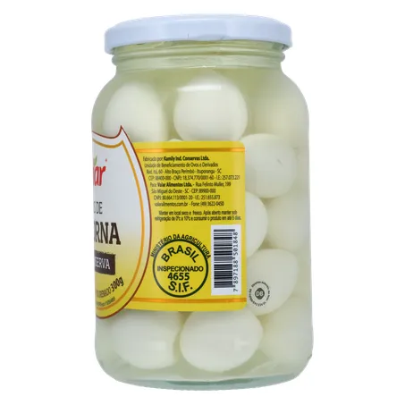 Ovos de codorna valar 300g 360-8