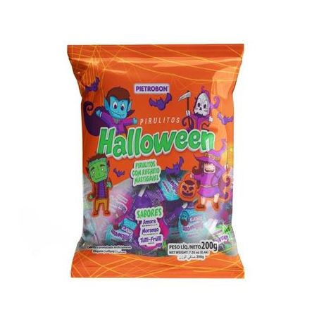 Pirulito pietrobon halloween bola 200g