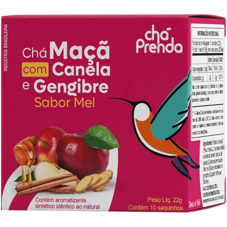 CHÁ PRENDA MAÇA COM CANELA E GENGIBRE SABOR MEL 22G