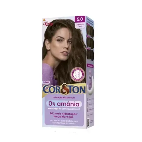 TINTURA COR&TON LOREAL S/ AMONIA CAST CLARO 5,0   