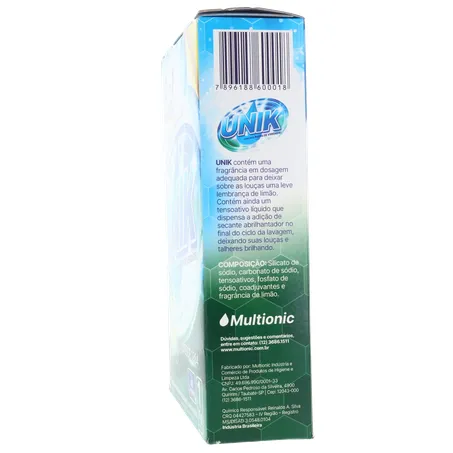 Detergente em Pó Unik Para Máquina de Lavar Louça Limão Embalagem 1KG 360-8